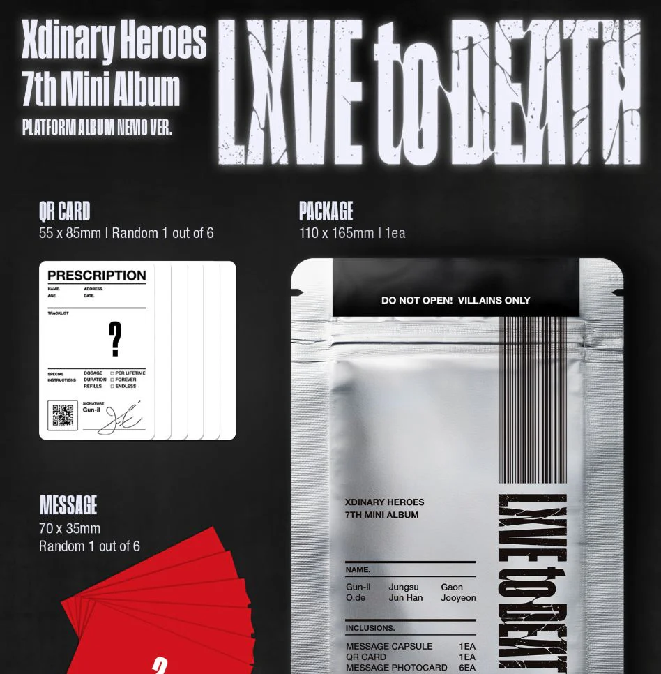 XDINARY HEROES - LXVE TO DEATH (PLATFORM ALBUM NEMO VER.) - Image 2