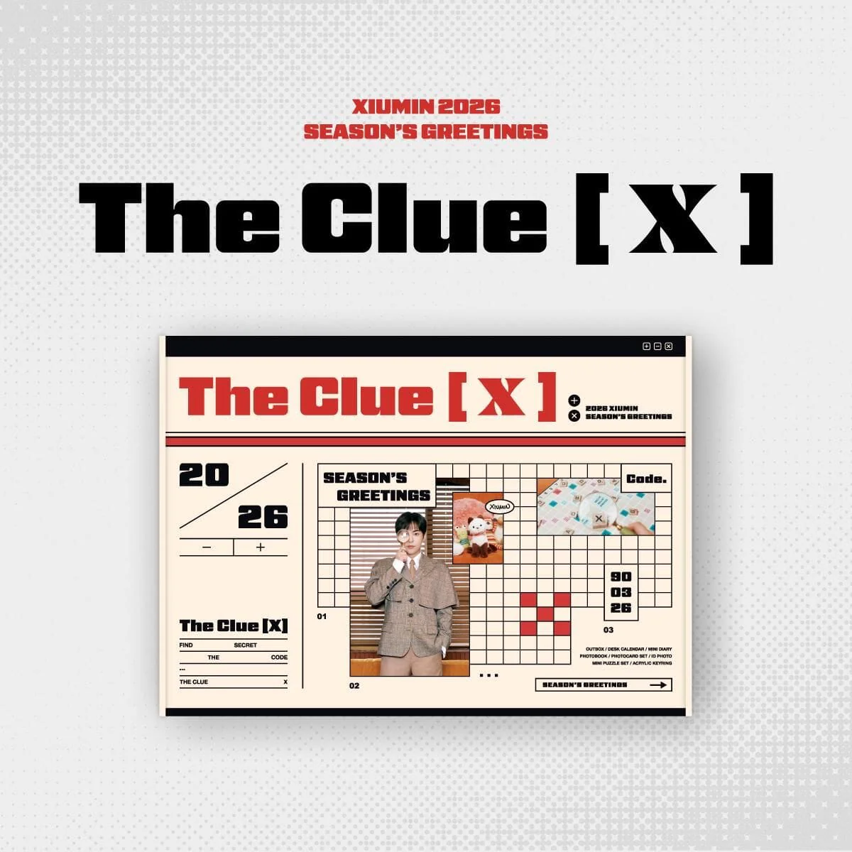 XIUMIN (EXO) - 2026 SEASON'S GREETINGS (THE CLUE [X]) + Extra Photocard