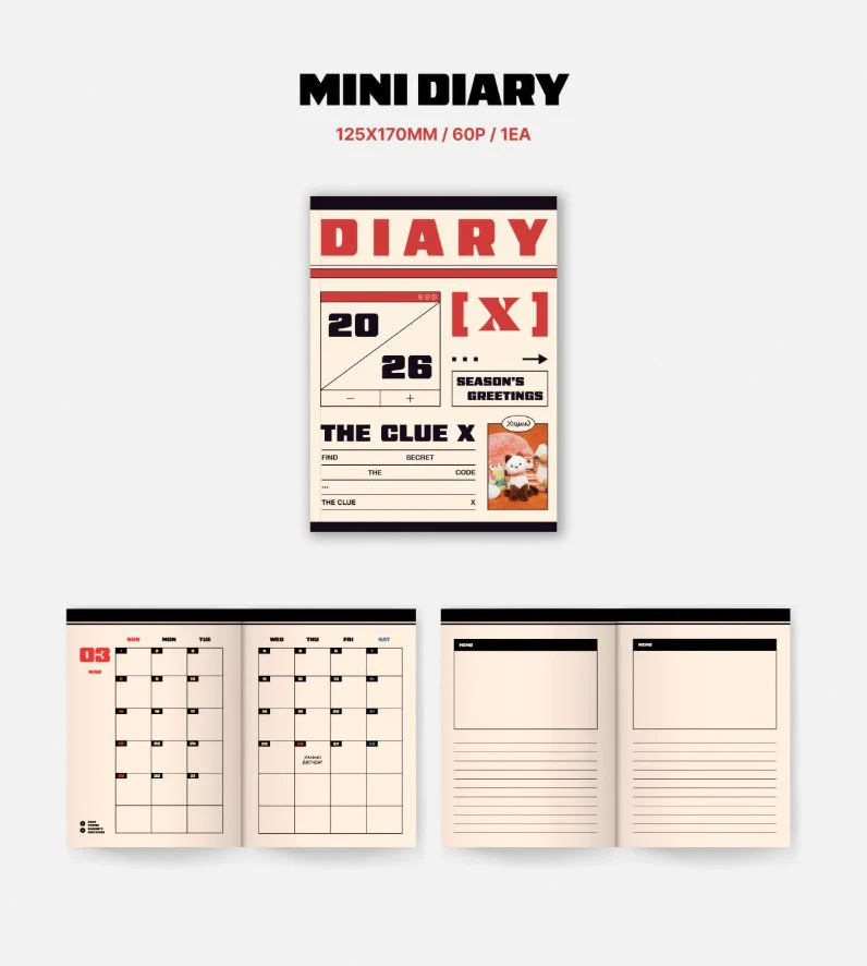 XIUMIN (EXO) - 2026 SEASON'S GREETINGS (THE CLUE [X]) + Extra Photocard - Image 6